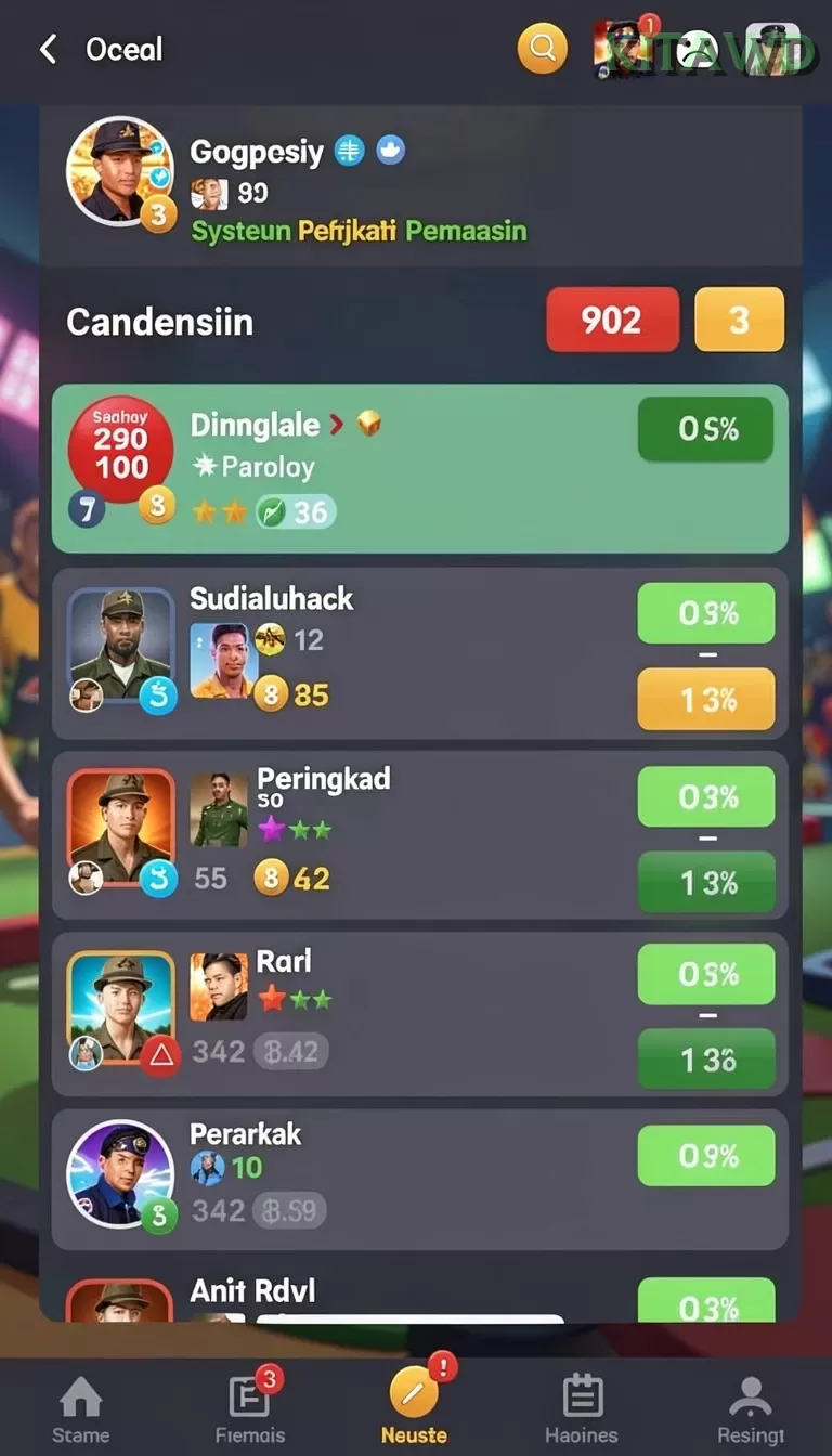 Cuplikan layar KOITOTO — aktivitas