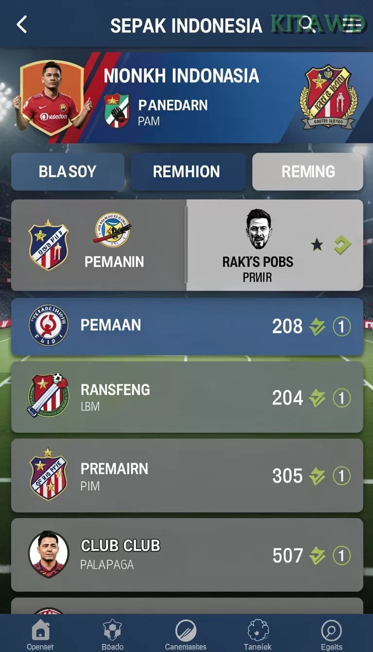 Cuplikan layar SEMAR99 — menu navigasi