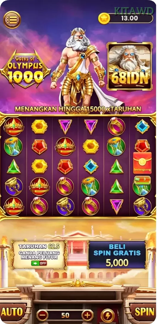 Cuplikan layar PUTARMEGA — halaman utama